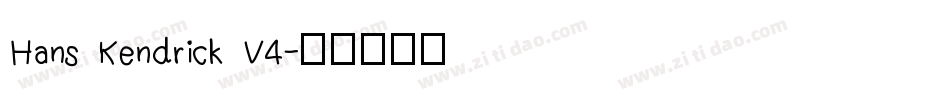 Hans Kendrick V4字体转换